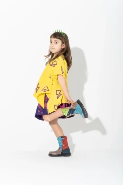 Marques ' Almeida Jersey | Tops | ALL OVER THUNDER PRINT FLAP T-SHIRT YELLOW