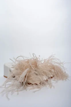 Marques ' Almeida Shoes | FEATHER STRAPPY SANDAL BEIGE
