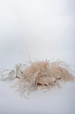 Marques ' Almeida Shoes | FEATHER STRAPPY SANDAL BEIGE