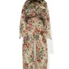 Marques ' Almeida Bottoms | Bottoms | BEIGE FLORAL BROCADE BOYFRIEND TROUSERS MULTICOLOUR