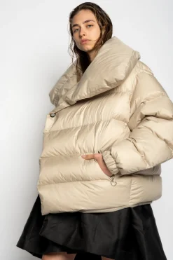 Marques ' Almeida Outerwear | M'A PUFFER JACKET BEIGE