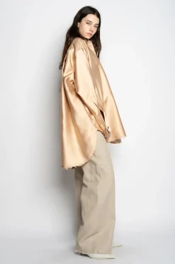 Marques ' Almeida Tops | Outerwear | OVERSHIRT BEIGE
