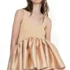 Marques ' Almeida Tops | SLEEVELESS PUFF HEM TOP BEIGE