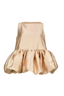 Marques ' Almeida Tops | Tops | SLEEVELESS PUFF HEM TOP BEIGE