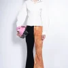 Marques ' Almeida Bottoms | Bottoms | BICOLOR HIGH WAISTED CAPRIS MULTICOLOUR