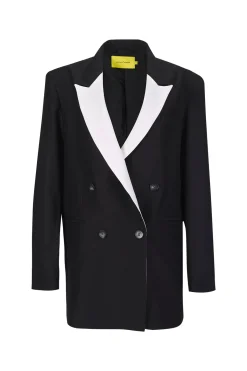 Marques ' Almeida Outerwear | Outerwear | AND WHITE OVERSIZED BLAZER BLACK