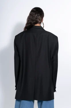 Marques ' Almeida Outerwear | Outerwear | AND WHITE OVERSIZED BLAZER BLACK