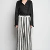 Marques ' Almeida Bottoms | Bottoms | BLACK AND WHITE STRIPES WIDE LEG TROUSERS BLACKWHITE