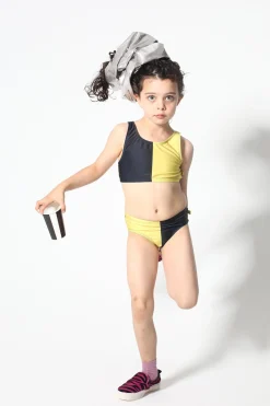 Marques ' Almeida Swimwear | BLACK AND YELLOW SWIMWEAR BIKINI SET MULTICOLOUR