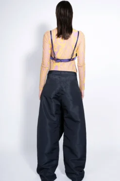 Marques ' Almeida Bottoms | Bottoms | BOYFRIEND TROUSERS WITH BOW BLACK
