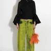 Marques ' Almeida Denim | Outerwear | DENIM CLASSIC FITTED JACKET WITH BELL SLEEVES BLACK