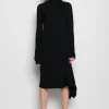Marques ' Almeida Knitwear | Dresses | DRAPED NECK DRESS BLACK