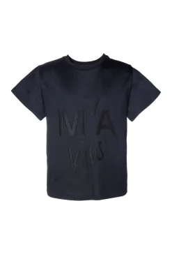 Marques ' Almeida Jersey | Tops | EMBROIDERED T-SHIRT BLACK