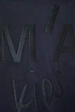 Marques ' Almeida Jersey | Tops | EMBROIDERED T-SHIRT BLACK