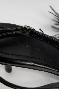 Marques ' Almeida Shoes | FEATHER SLING BACKS BLACK
