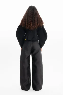 Marques ' Almeida Tops | Tops | FRILL SWEATSHIRT BLACK