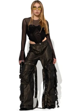 Marques ' Almeida Tops | Tops | MESH CORSET TOP BLACK