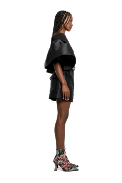 Marques ' Almeida Bottoms | MIKADO SHORTS WITH BELT BLACK