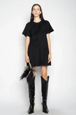 Marques ' Almeida Dresses | PANELLED GATHERED DRESS BLACK