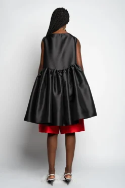 Marques ' Almeida Dresses | Dresses | SHORT SLEEVELESS PUFF DRESS BLACK