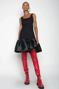 Marques ' Almeida Dresses | SLEEVELESS PUFF HEM DRESS BLACK