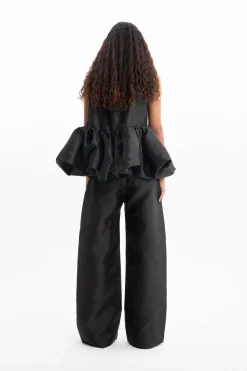 Marques ' Almeida Tops | Tops | SLEEVELESS PUFF HEM TOP BLACK