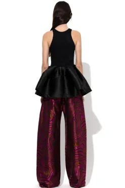 Marques ' Almeida Tops | Tops | TANK TOP WITH PEPLUM BLACK