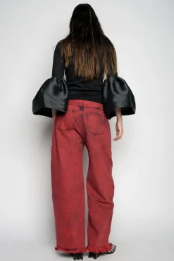 Marques ' Almeida Tops | TURTLENECK PUFF SLEEVE TOP BLACK