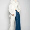Marques ' Almeida Bottoms | Bottoms | BLUE AND WHITE BOYFRIEND TROUSERS MULTICOLOUR