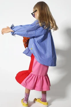 Marques ' Almeida Tops | AND WHITE STRIPED LOOSE SHIRT BLUE