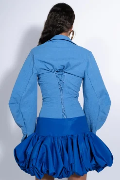 Marques ' Almeida Tops | Tops | CORSET FITTED SHIRT BLUE
