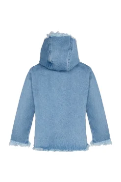 Marques ' Almeida Tops | Outerwear | DENIM CLASSIC HOODIE BLUE