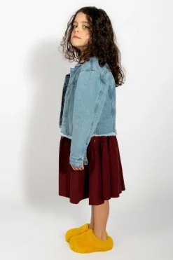 Marques ' Almeida Outerwear | DENIM COLLARLESS JACKET BLUE