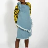 Marques ' Almeida Tops | DENIM ONE SHOULDER KNOT TOP BLUE