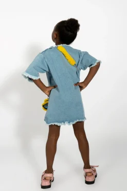 Marques ' Almeida Dresses | DENIM OVERSIZED T-SHIRT DRESS BLUE