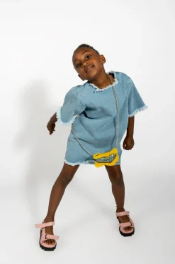 Marques ' Almeida Dresses | DENIM OVERSIZED T-SHIRT DRESS BLUE