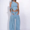 Marques ' Almeida Denim | Bottoms | DENIM PATCH POCKET BOYFRIEND TROUSERS BLUE
