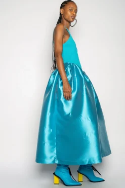 Marques ' Almeida Dresses | DRESS WITH TANK TOP SCOOPED BLUE