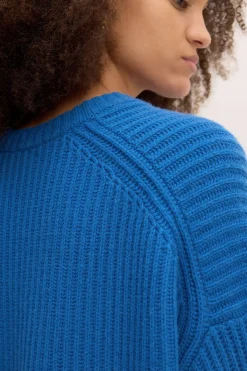 Marques ' Almeida Tops | Knitwear | KNIT JUMPER BLUE