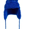 Marques ' Almeida Accessories | SHINY LEATHER EAR COVER HAT BLUE