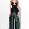 Marques ' Almeida Bottoms | Bottoms | ZEBRA BROCADE BOYFRIEND TROUSERS BLUE