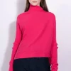 Marques ' Almeida Knitwear | Tops | BRIGHT PINK DRAPED JUMPER IN MERINO KNIT BRIGHTPINK