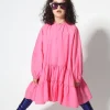 Marques ' Almeida Dresses | BRIGHT PINK LOOSE GATHERED DRESS BRIGHTPINK