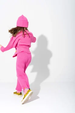 Marques ' Almeida Knitwear | BRIGHT PINK MERINO KNIT BEANIE BRIGHTPINK