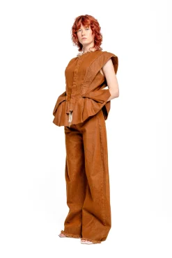 Marques ' Almeida Denim | Bottoms | BOYFRIEND TROUSERS BROWN