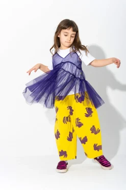 Marques ' Almeida Bottoms | BUNNY PRINT LOOSE TROUSERS YELLOW