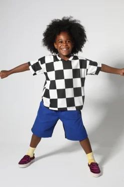 Marques ' Almeida Tops | CHECK T-SHIRT BLACKWHITE