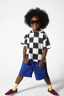 Marques ' Almeida Tops | CHECK T-SHIRT BLACKWHITE