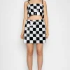 Marques ' Almeida Bottoms | CHECKED SEQUINS MINI SKIRT BLACKWHITE
