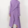 Marques ' Almeida Knitwear | Bottoms | CLASSIC M'A MERINO SKIRT IN LILAC